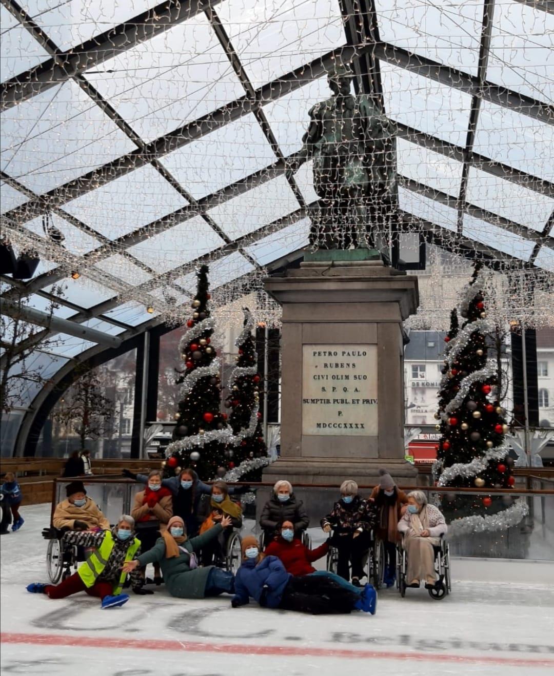 NottebohmWzc schaatst op de Groenplaats