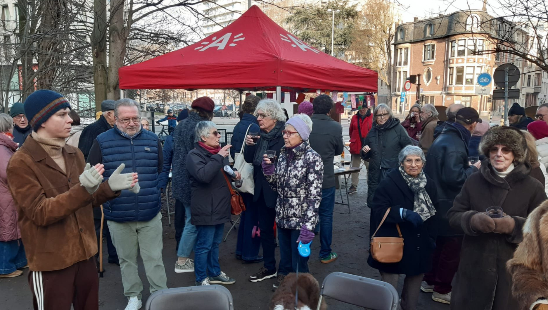 Winterdrink Hertoghe in het park