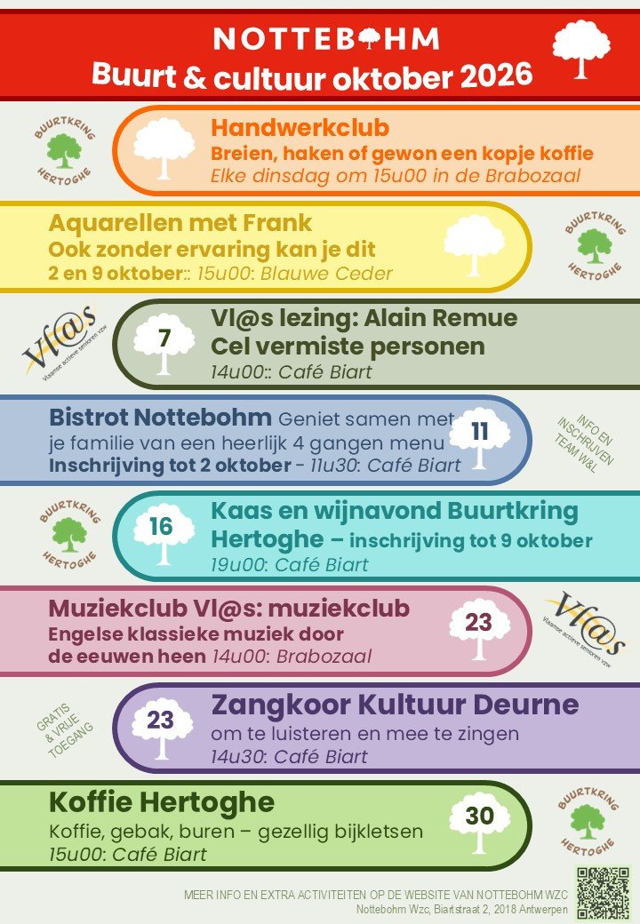 Buurt en Cultuurkalender Nottebohm oktober 2026
