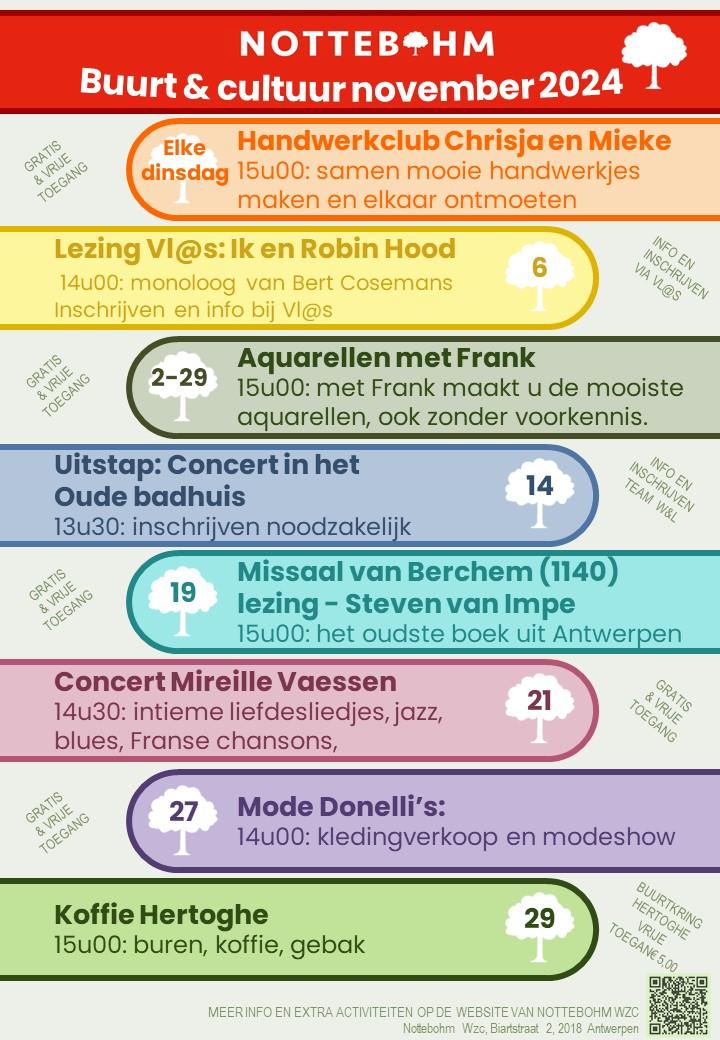 Buurt en Cultuurkalender Nottebohm Wzc