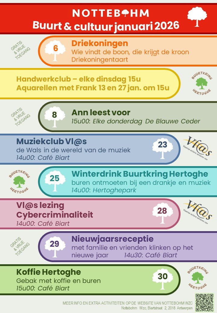 Buurt en Cultuurkalender Nottebohm januari 2026