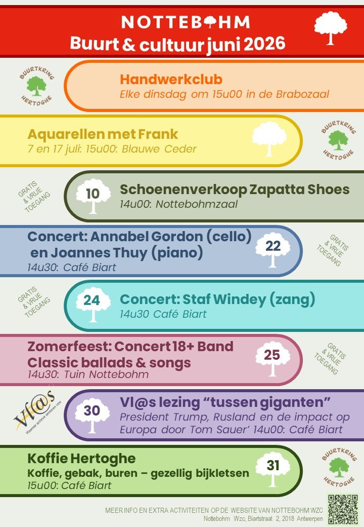 Buurt en Cultuurkalender Nottebohm juli 2026
