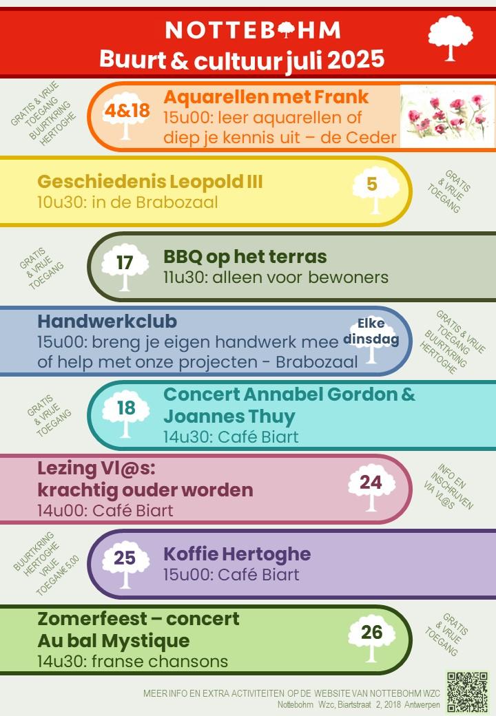 Buurt en Cultuurkalender Nottebohm juli 2025