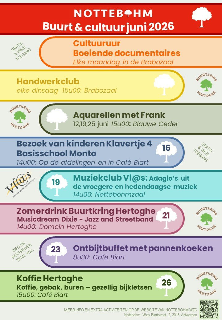 Buurt en Cultuurkalender Nottebohm juni 2026 Buurt en Cultuurkalender Nottebohm juni 2026