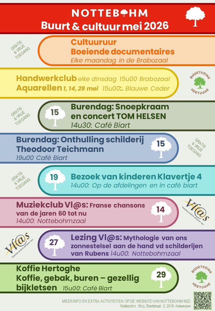 Buurt en Cultuurkalender Nottebohm mei 2026