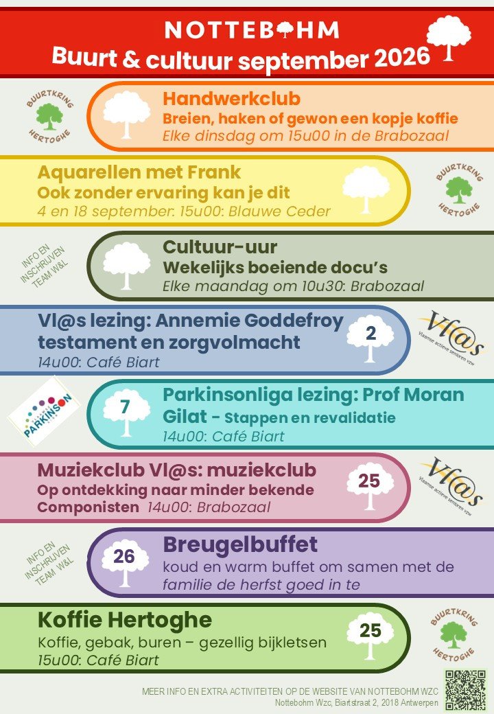 Buurt en Cultuurkalender Nottebohm september 2026