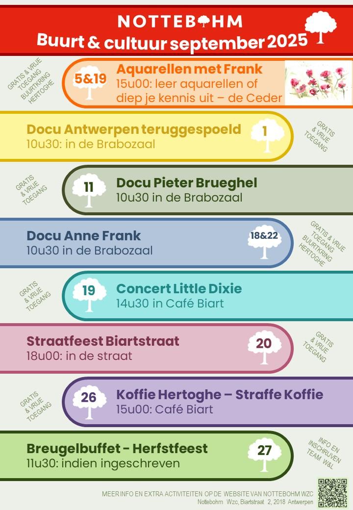 Buurt en Cultuurkalender Nottebohm september 2025